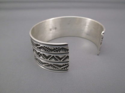 Sterling Silver Navajo Cuff Bracelet by Tsosie Orville White