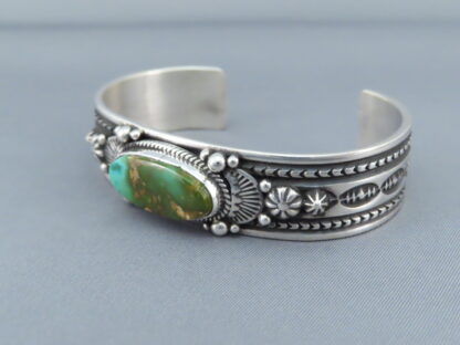 Sterling Silver & Royston Turquoise Bracelet