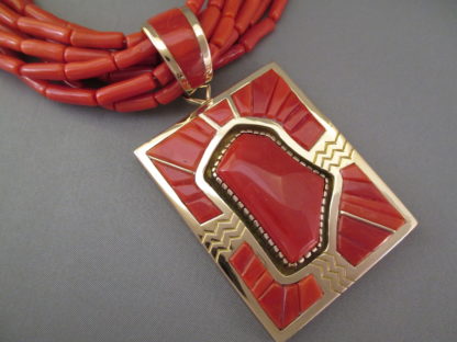 Michael Perry Coral & Gold Necklace