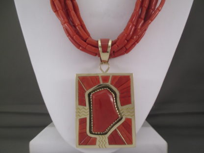 Michael Perry Coral & Gold Necklace