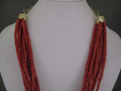 Michael Perry Coral & Gold Necklace