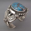 Egyptian Turquoise Cuff Bracelet by Terry Martinez