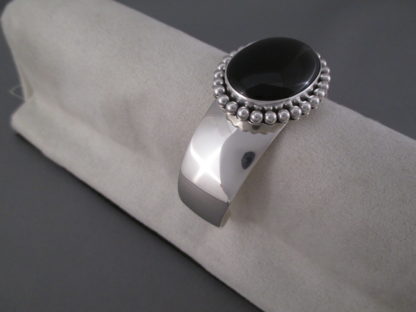 Black Onyx & Sterling Silver Cuff Bracelet by Artie Yellowhorse