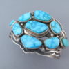 Kingman Turquoise Cuff Bracelet by Aaron Toadlena