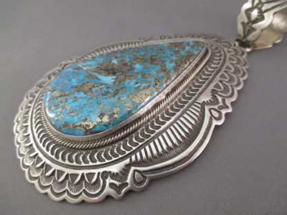 Large Turquoise Pendant by Arnold Blackgoat