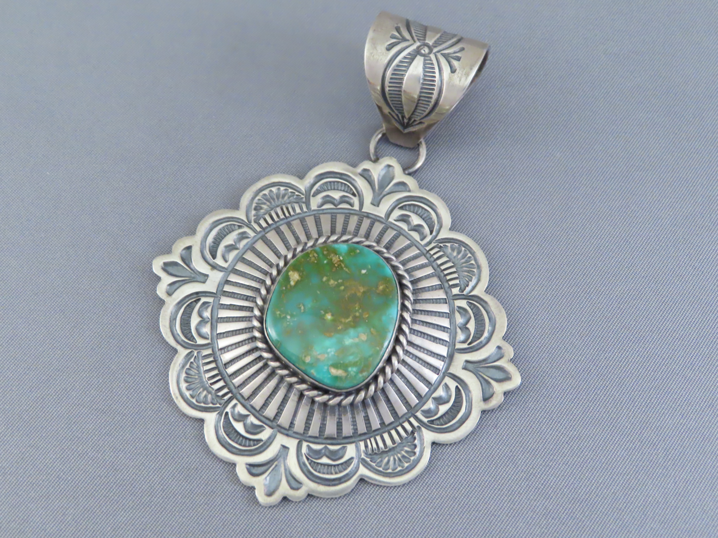 Royston Turquoise Pendant by Arnold Blackgoat
