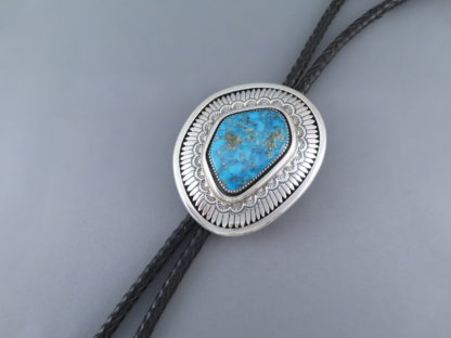 Awesome Allison Lee Bolo Tie with Morenci Turquoise