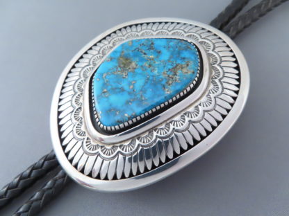 Awesome Allison Lee Bolo Tie with Morenci Turquoise