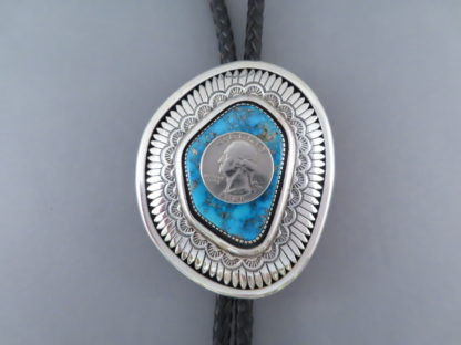 Awesome Allison Lee Bolo Tie with Morenci Turquoise