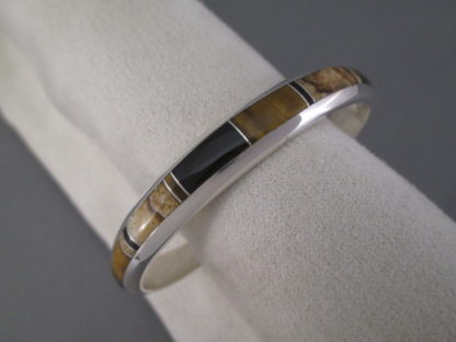 Multi-Stone Inlay Cuff Bracelet