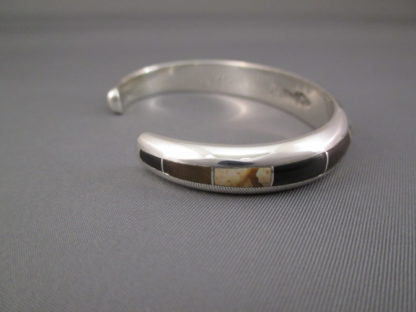 Multi-Stone Inlay Cuff Bracelet