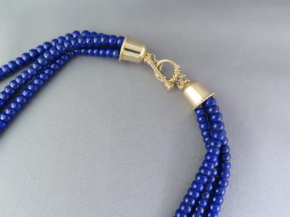 Lapis & 14kt Gold Necklace (3-Strands)