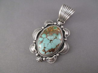 Turquoise Jewelry - Royston Turquoise Pendant by Native American Indian jewelry artist, Raymond Boyd FOR SALE $265-