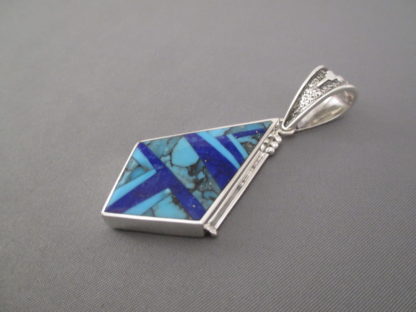 Turquoise & Lapis Inlay Pendant