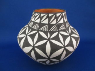 Smaller Acoma Pottery Vase by Native American (Acoma Pueblo) pottery artist, Sandra Victorino $185-