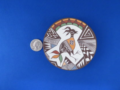 Acoma Pottery Plate by Carolyn Concho with Bird Design