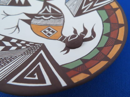 Acoma Pottery Plate by Carolyn Concho with Bird Design
