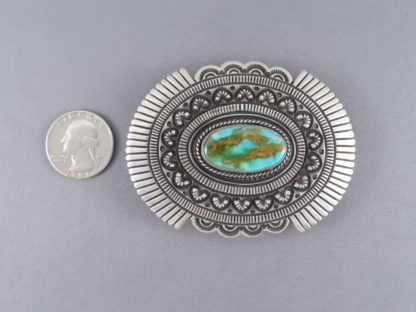 Royston Turquoise Belt Buckle by Tsosie Orville White
