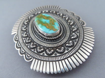 Royston Turquoise Belt Buckle by Tsosie Orville White