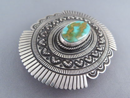 Royston Turquoise Belt Buckle by Tsosie Orville White