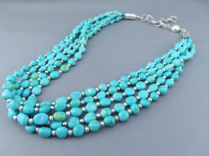 Kingman Turquoise Necklace by Desiree Yellowhorse