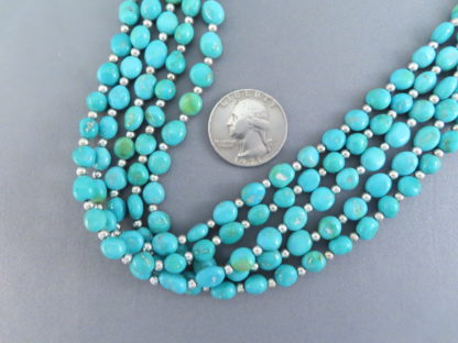 Kingman Turquoise Necklace by Desiree Yellowhorse