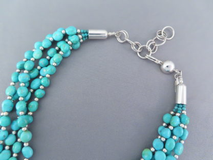 Kingman Turquoise Necklace by Desiree Yellowhorse