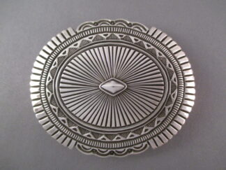 Orville White Sterling Silver Belt Buckle