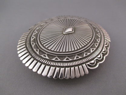 Orville White Sterling Silver Belt Buckle