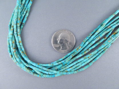 Kingman Turquoise Heishi Necklace