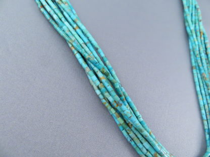 Kingman Turquoise Heishi Necklace