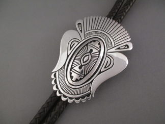 Native American Bolo Tie - Sterling Silver Bolo Tie by Navajo jewelry artist, Nelson Begay $1,450-