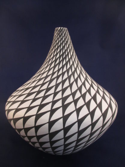 Swirl-design Acoma Pottery Jar by Sandra Victorino