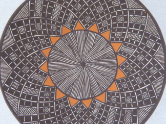 Smaller Acoma Pottery Plate by Amanda Lucario