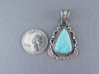Number 8 Turquoise Pendant
