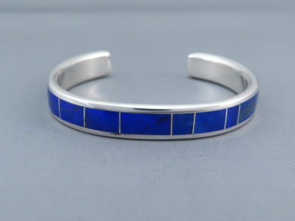 Sterling Silver & Lapis Inlay Cuff Bracelet