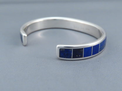 Sterling Silver & Lapis Inlay Cuff Bracelet