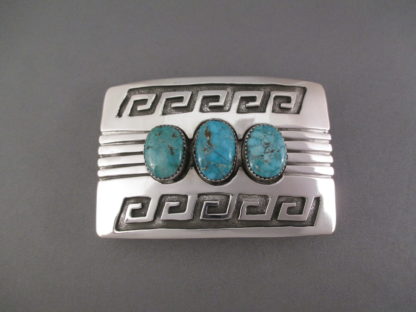 Larger Morenci Turquoise Belt Buckle