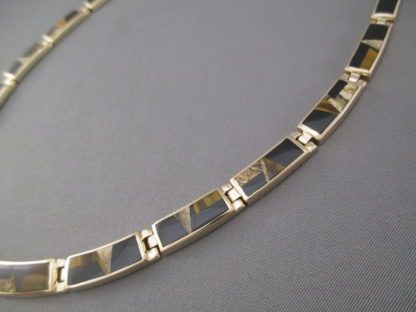 14kt Gold & Multi-Stone Inlay Necklace