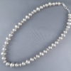 Polished Sterling Silver Bead “Navajo Pearls” Necklace by Al Joe