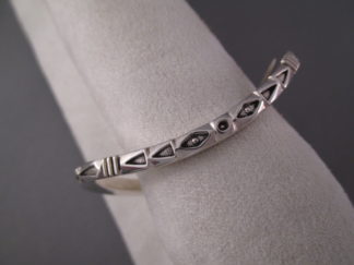 Native American Jewelry - Sterling Silver Cuff Bracelet by Navajo jeweler, Jennifer Curtis $365-