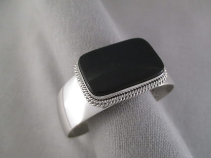 Onyx & Sterling Silver Cuff Bracelet by Artie Yellowhorse