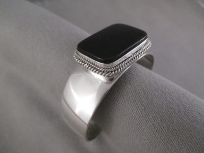 Onyx & Sterling Silver Cuff Bracelet by Artie Yellowhorse