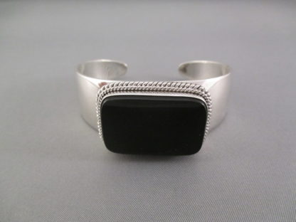 Onyx & Sterling Silver Cuff Bracelet by Artie Yellowhorse