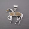 Multi-Stone Inlay Horse Pendant – Larger
