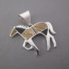 Multi-Stone Inlay Horse Pendant – Larger