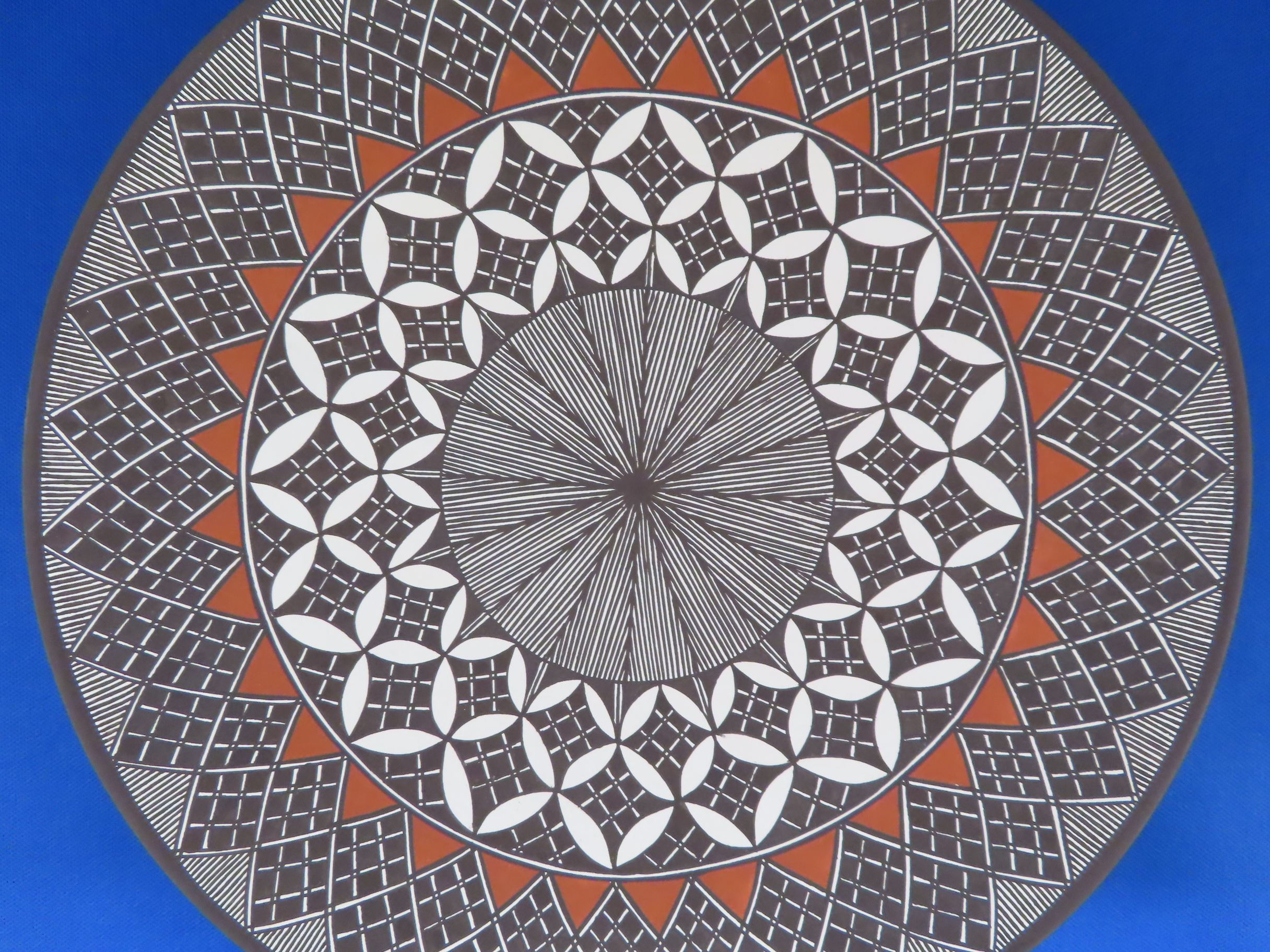 Acoma Pottery Plate by Amanda Lucario