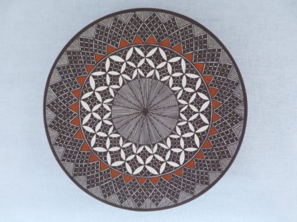 Acoma Pottery Plate by Amanda Lucario