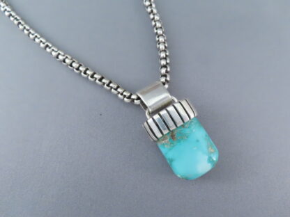 Fox Turquoise Pendant Necklace