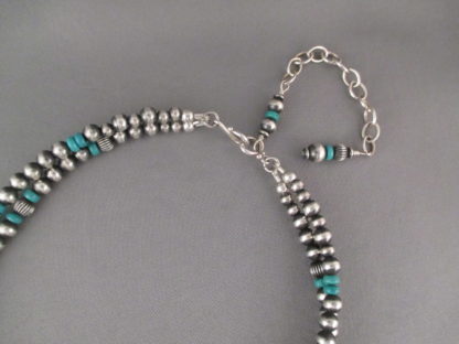 2 Strand Royston Turquoise Pendant Necklace